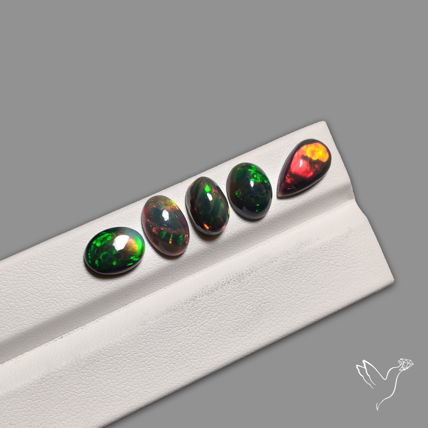 Black Ethiopian Opal Cabochons Lot