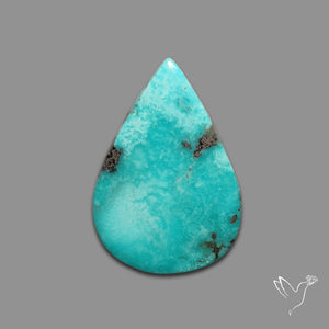 Campitos Mines Turquoise Cabochon with Pyrite