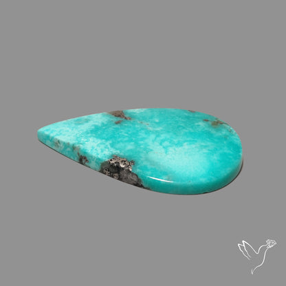 Campitos Mines Turquoise Cabochon with Pyrite