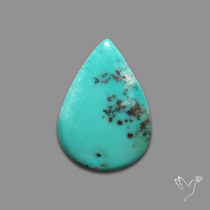 Campitos Mines Turquoise Cabochon with Pyrite