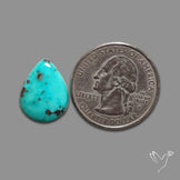 Campitos Mines Turquoise Cabochon with Pyrite
