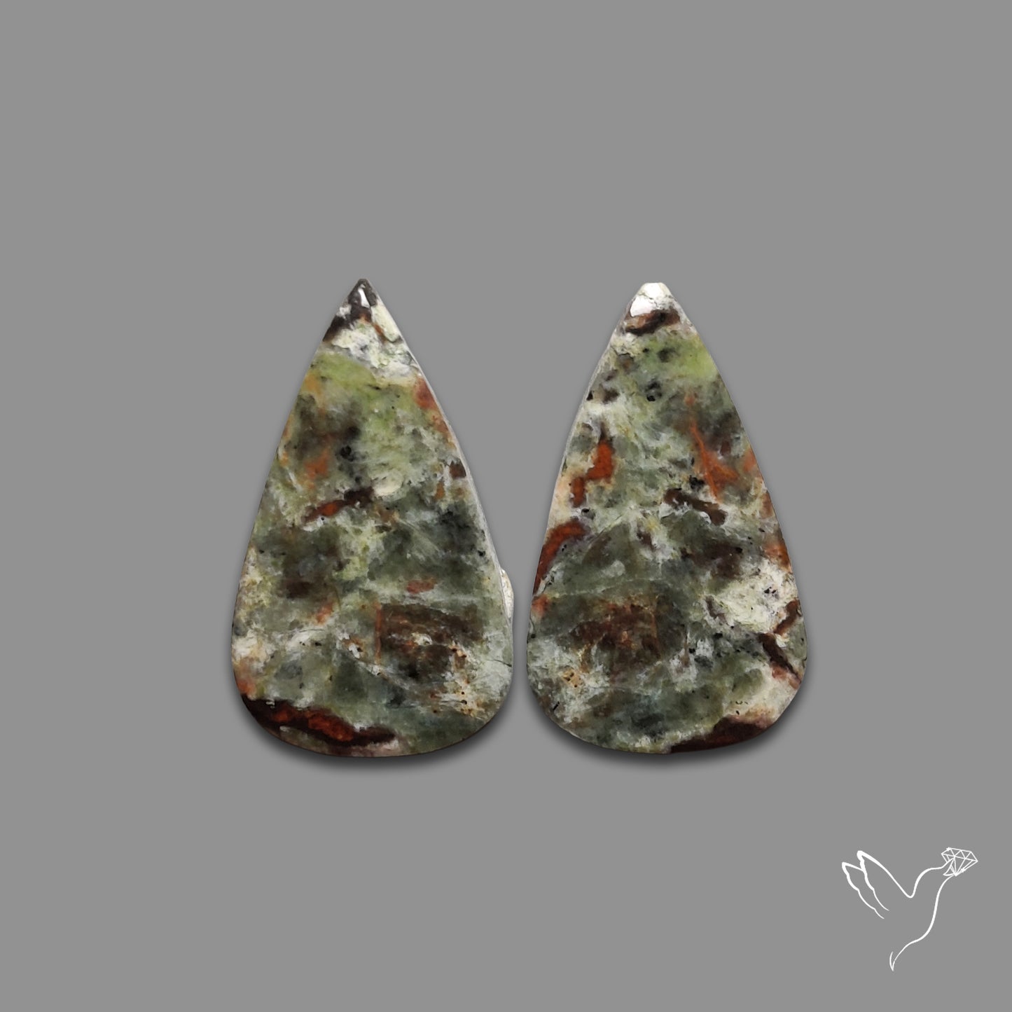 Mariposite Gemstone Pair