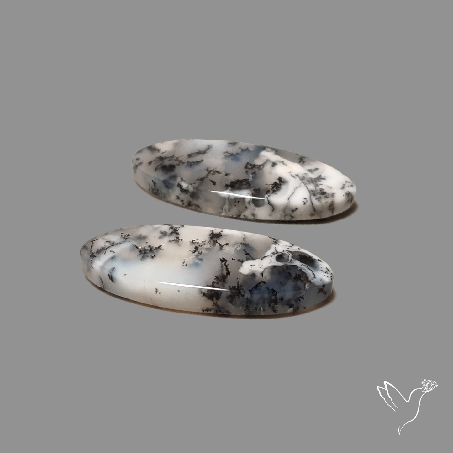 Dendritic Agates Pair