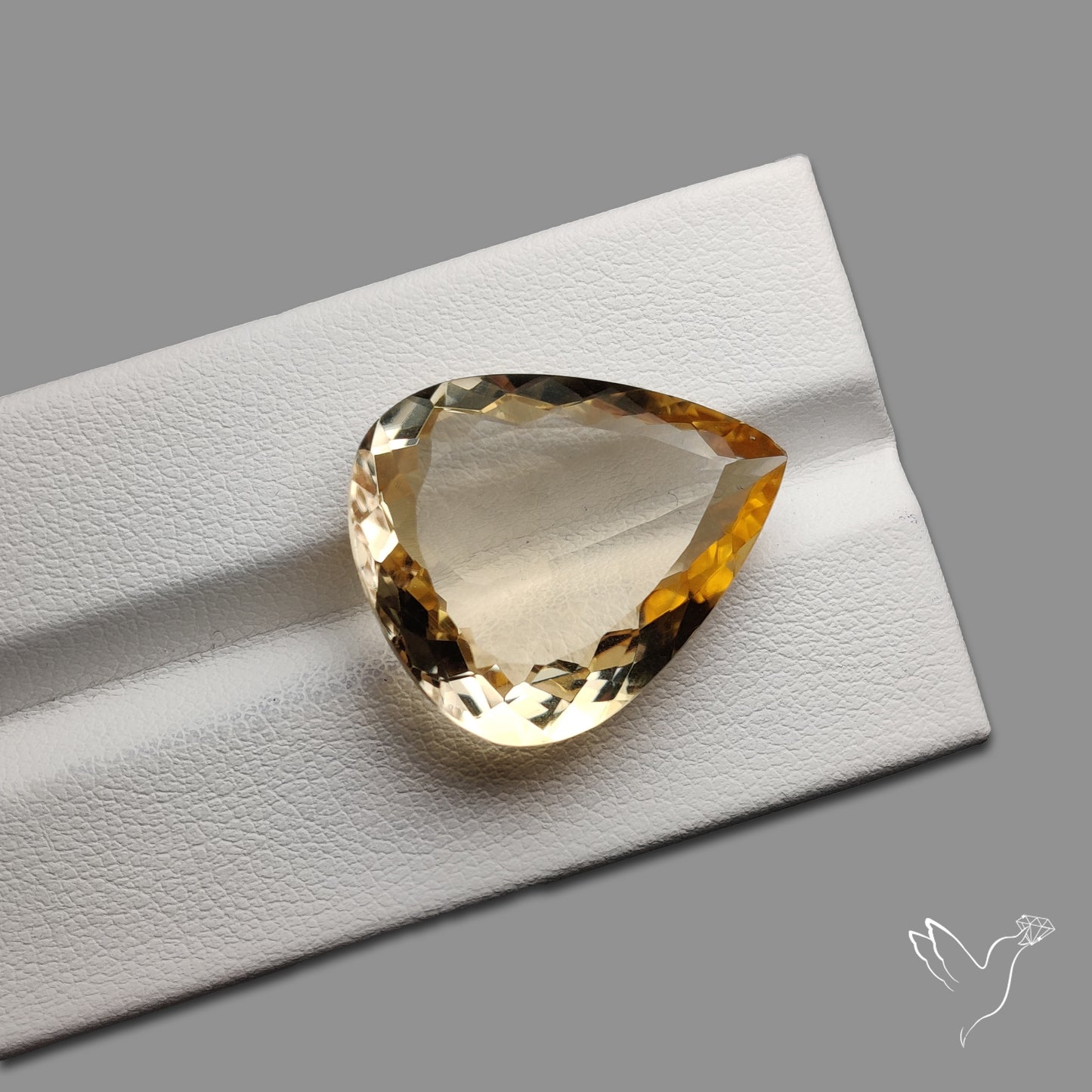 Faceted Beer Quartz Large Sized