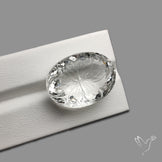 Faceted Himlayan Quartz Reverse Intaglio Carving Handcarved