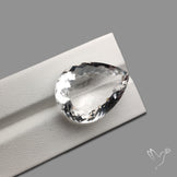 Clear Himlayan Quartz Large Faceted Gem