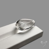 Clear Himlayan Quartz Large Faceted Gem