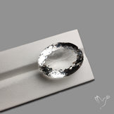 Clear Himlayan Quartz Large Faceted Gem