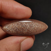 Sunstone with Subtle Blue Moonstone Sheen Cabochon