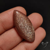 Sunstone with Subtle Blue Moonstone Sheen Cabochon