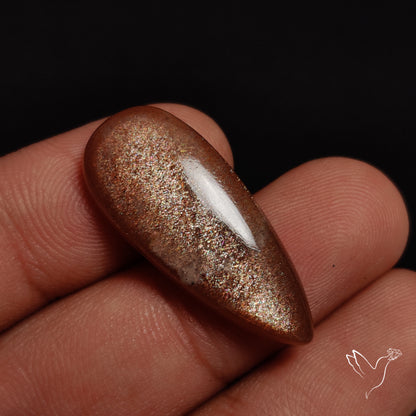Sunstone with Subtle Blue Moonstone Sheen Cabochon