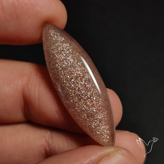 Sunstone with Subtle Blue Moonstone Sheen Cabochon