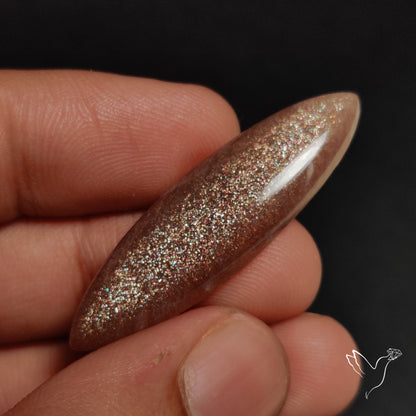Sunstone with Subtle Blue Moonstone Sheen Cabochon