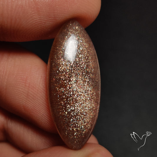 Sunstone with Subtle Blue Moonstone Sheen Cabochon