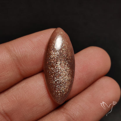 Sunstone with Subtle Blue Moonstone Sheen Cabochon