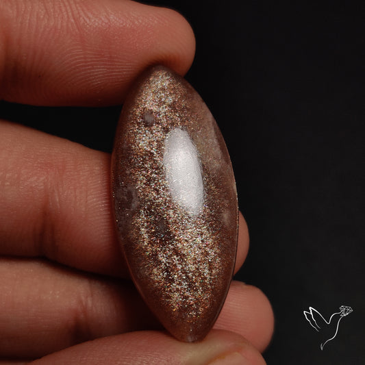 Sunstone with Subtle Blue Moonstone Sheen Cabochon