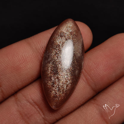 Sunstone with Subtle Blue Moonstone Sheen Cabochon