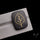 Gilded Metal Inlay in Onyx Doublet Leaf