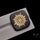 Gilded Metal Inlay in Onyx Doublet Mandala