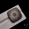 Gilded Metal Inlay in Onyx Doublet Sun