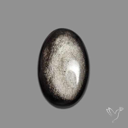 Silversheen Obsidian Cabochon