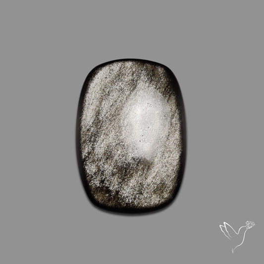 Silversheen Obsidian Cabochon