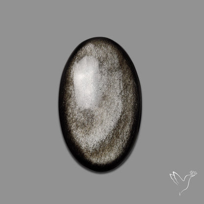 Silversheen Obsidian Cabochon