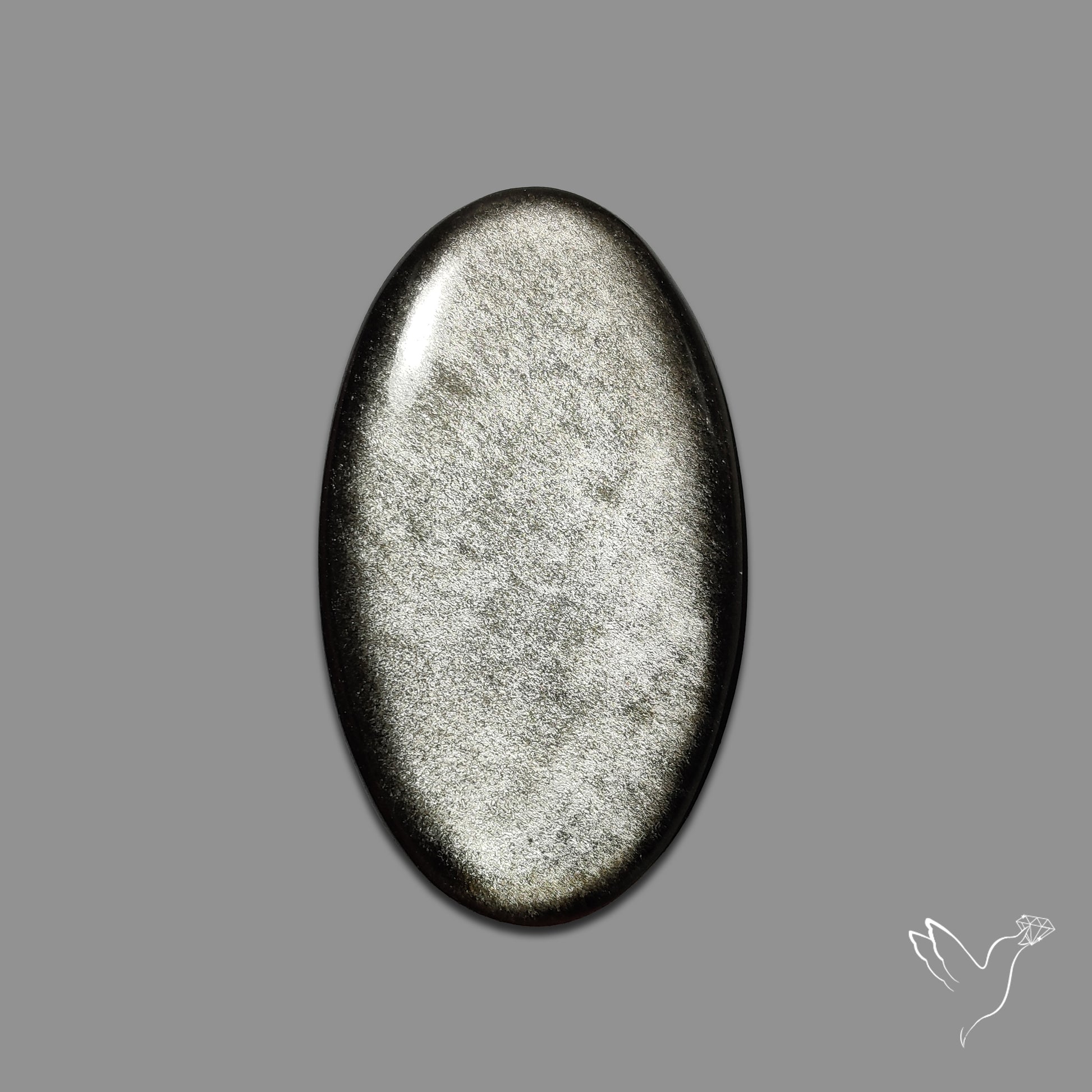 Silversheen Obsidian Cabochon