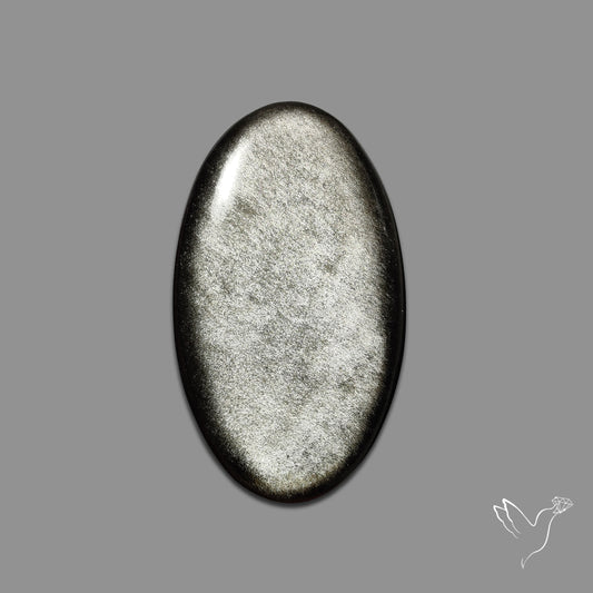 Silversheen Obsidian Cabochon