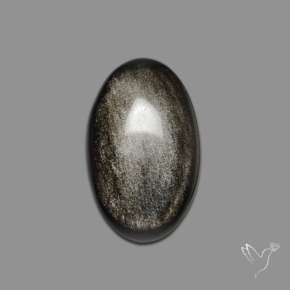 Silversheen Obsidian Cabochon