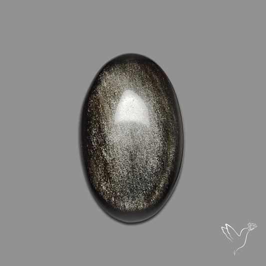 Silversheen Obsidian Cabochon