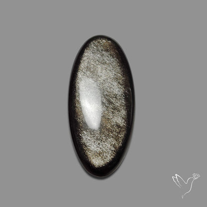 Silversheen Obsidian Cabochon