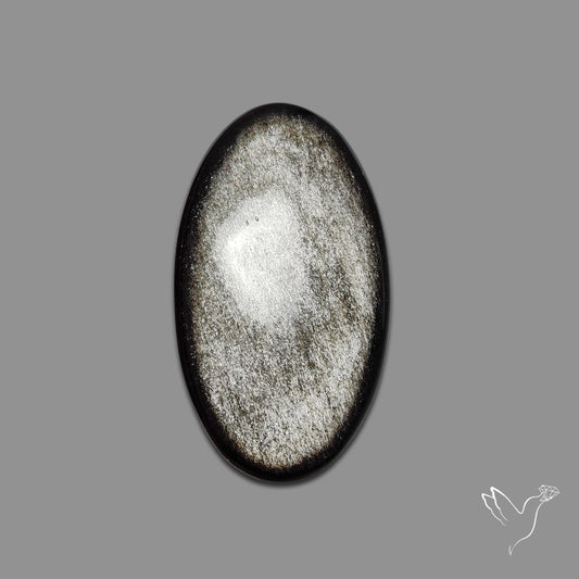 Silversheen Obsidian Cabochon