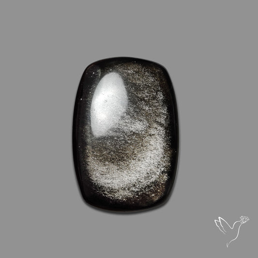 Silversheen Obsidian Cabochon
