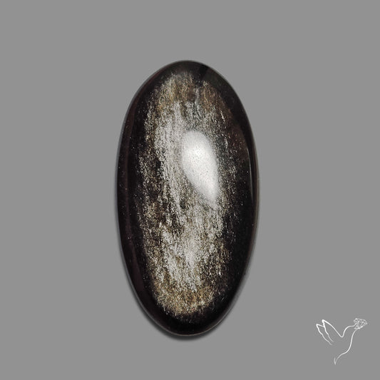 Silversheen Obsidian Cabochon