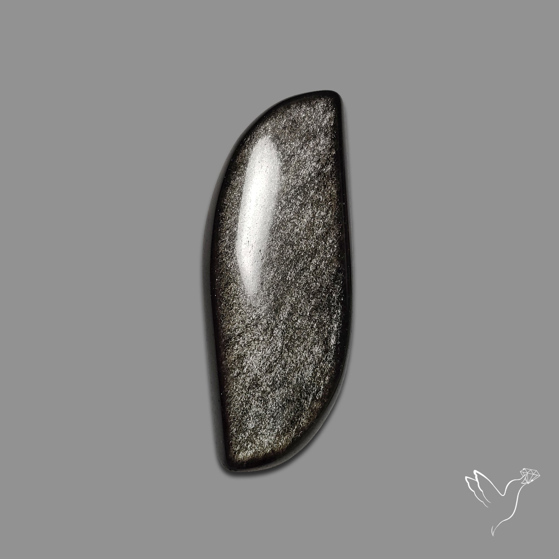 Silversheen Obsidian Cabochon