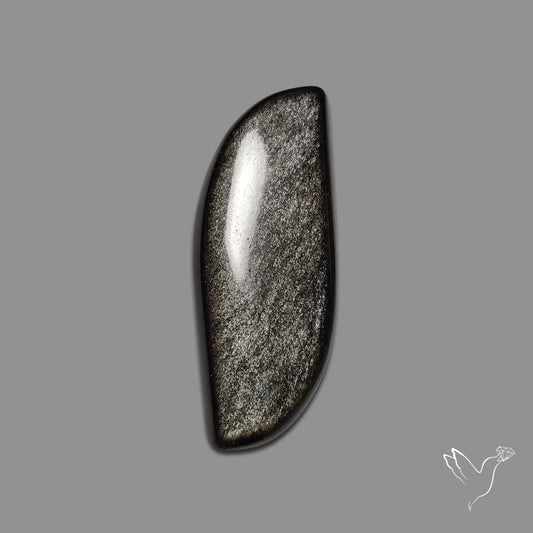 Silversheen Obsidian Cabochon