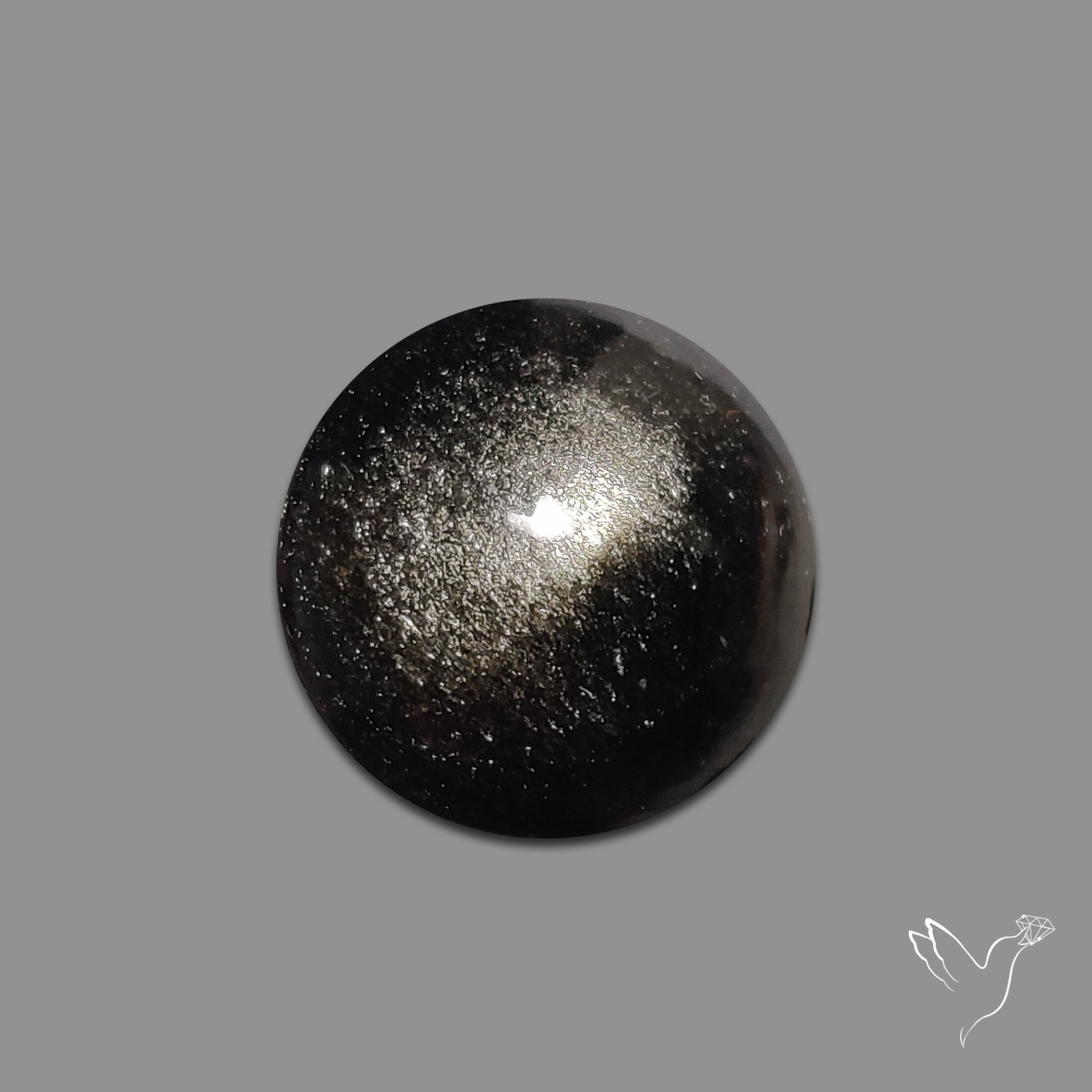 Silversheen Obsidian Cabochon