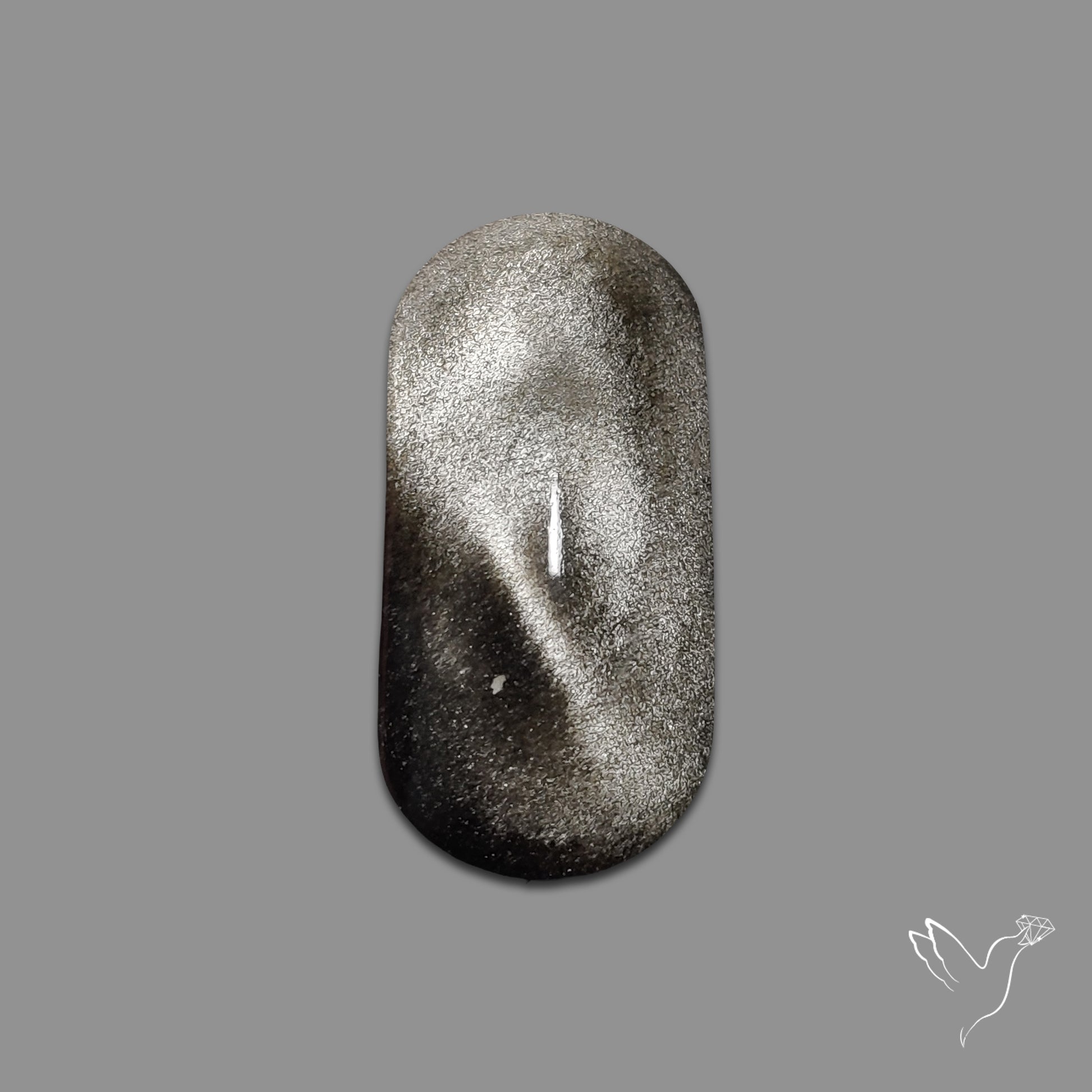 Silversheen Obsidian Cabochon