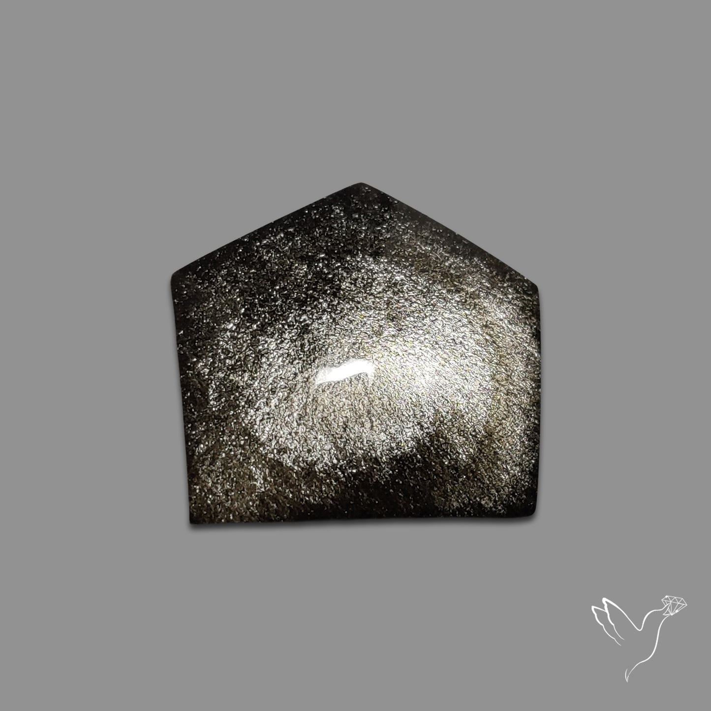 Silversheen Obsidian Cabochon