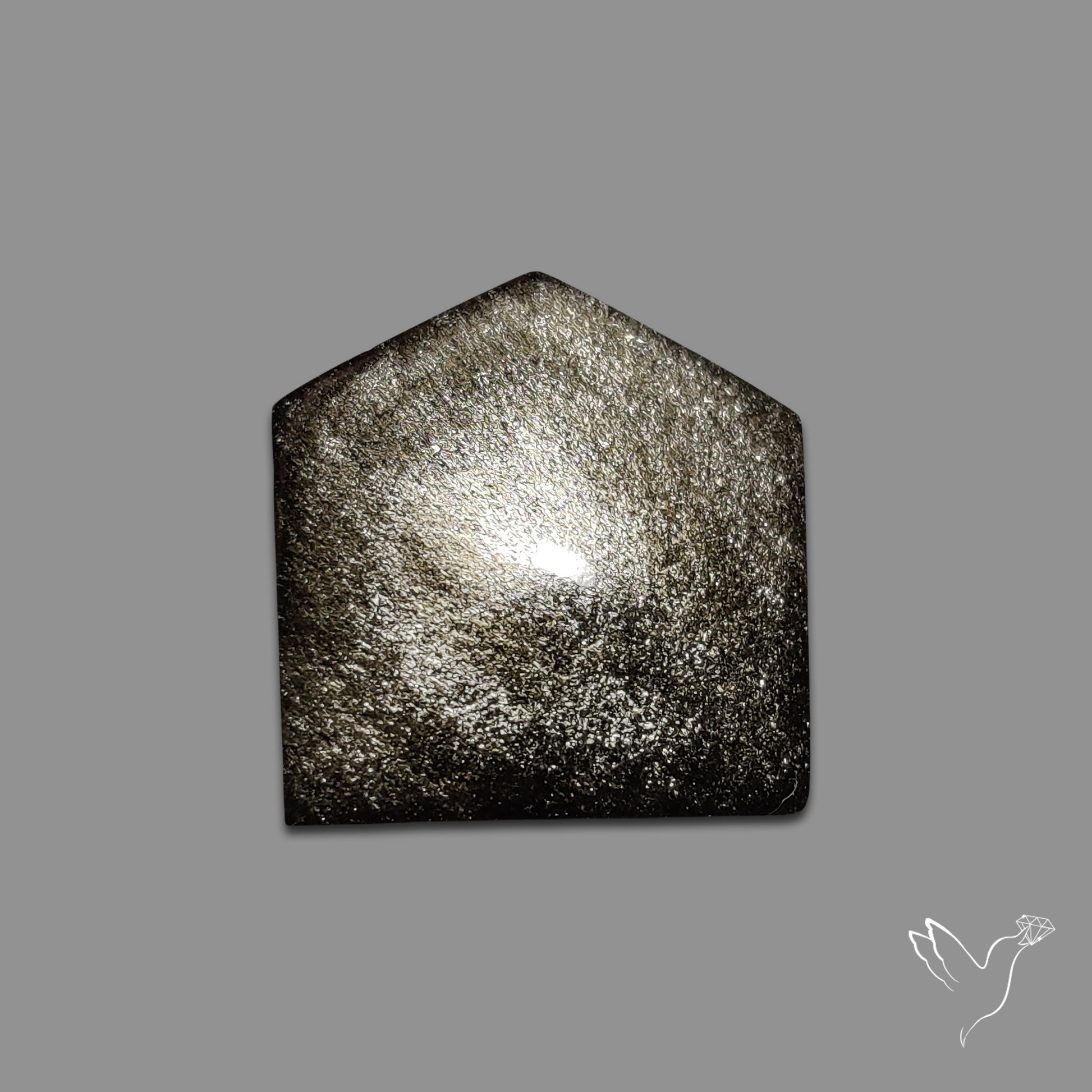 Silversheen Obsidian Cabochon