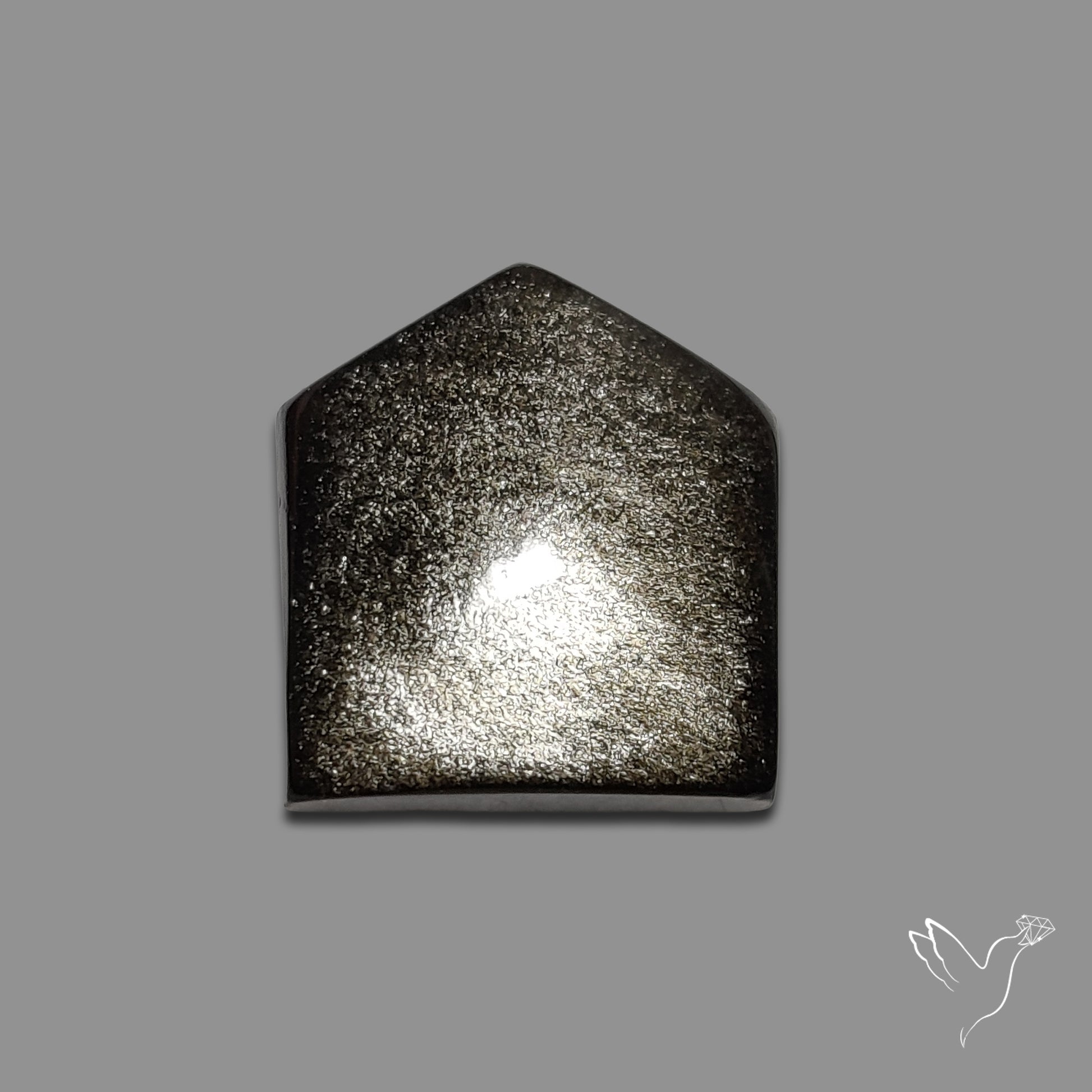 Silversheen Obsidian Cabochon