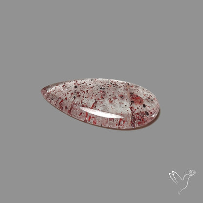Quartz with Lepidocrocite Hematite Cabochon