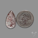Quartz with Lepidocrocite Hematite Cabochon