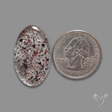 Quartz with Lepidocrocite Hematite Cabochon