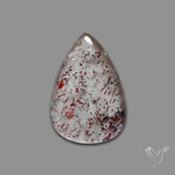 Quartz with Lepidocrocite Hematite Cabochon