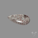 Quartz with Lepidocrocite Hematite Cabochon