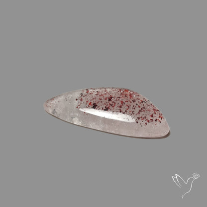 Quartz with Lepidocrocite Hematite Cabochon