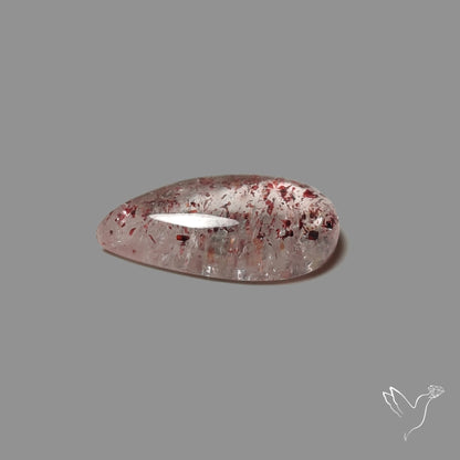 Quartz with Lepidocrocite Hematite Cabochon