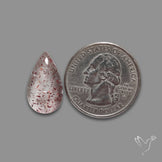 Quartz with Lepidocrocite Hematite Cabochon